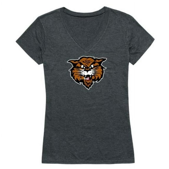 North Dakota State College of Science Wildcats Women Cinder T-Shirt, Heather Charcoal - 2XL
