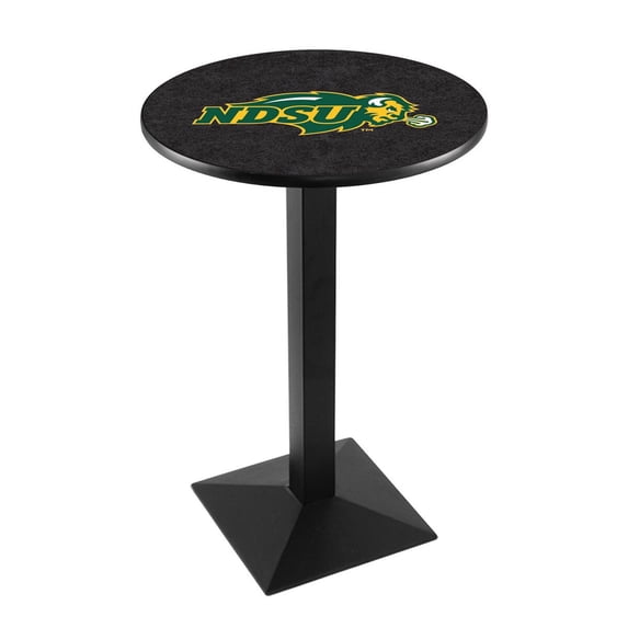 NDSU Bison 42" Alternate Square Base Black Pub Table