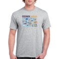 thumbnail image 1 of North Dakota State Tourist Map T-Shirt Men -Image by Shutterstock, Male x-Large, 1 of 4