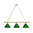 thumbnail image 1 of North Dakota State University 3 Shade Billiard Light with Brass Fixture, 1 of 5