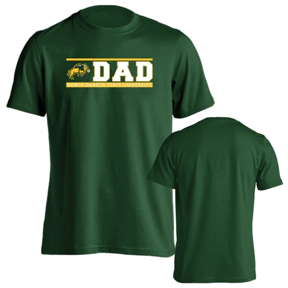 North Dakota State University Bison Dad Proud Parent Short Sleeve T-Shirt