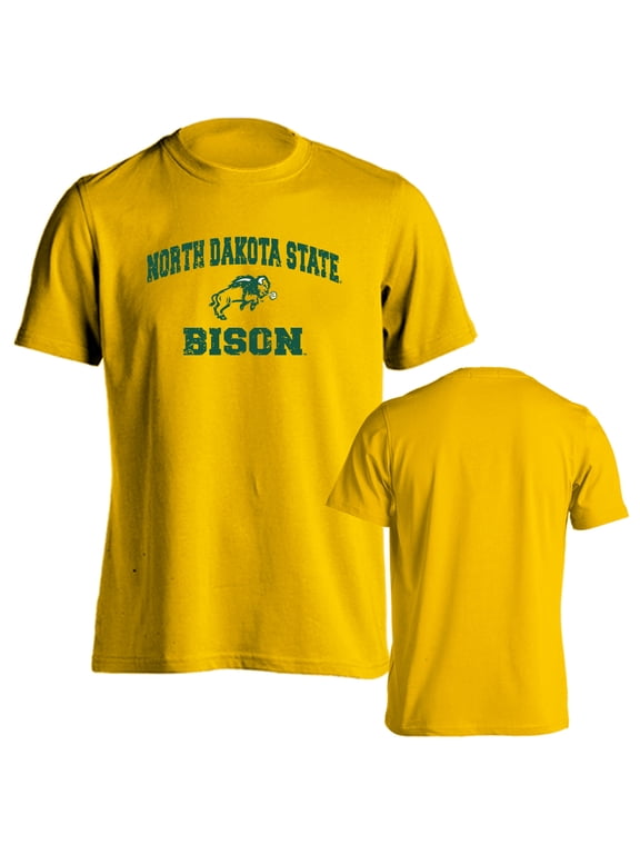 North Dakota State University Bison Distressed Retro Short Sleeve T-Shirt