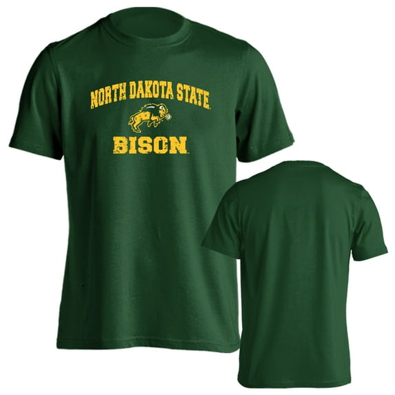 North Dakota State University Bison Distressed Retro Short Sleeve T-Shirt