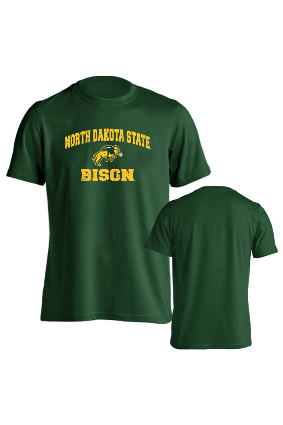North Dakota State University Bison Distressed Retro Short Sleeve T-Shirt