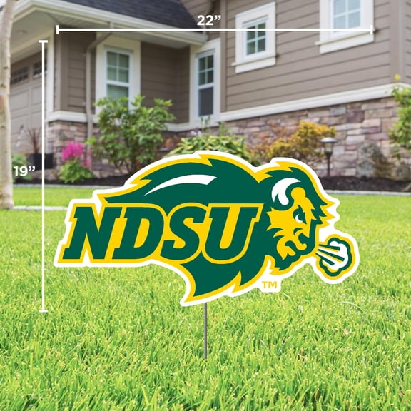 North Dakota State University Main Mark Lawn Sign