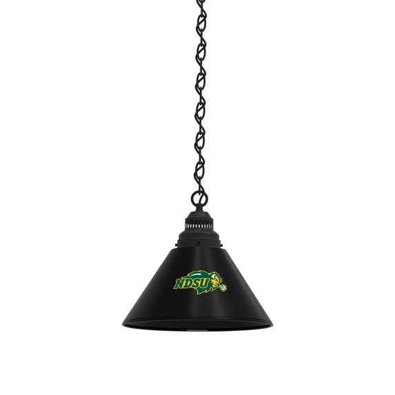 North Dakota State University Pendant Light with Black Fixture