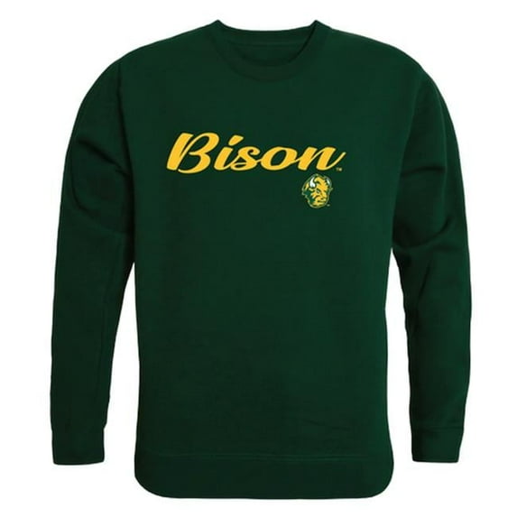 North Dakota State University Script Crewneck T-Shirt, Forest Green - Large