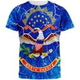 thumbnail image 1 of North Dakota Vintage Distressed State Flag All Over Mens T Shirt Multi SM, 1 of 2