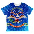 thumbnail image 1 of North Dakota Vintage Distressed State Flag All Over Toddler T Shirt Multi 4T, 1 of 2