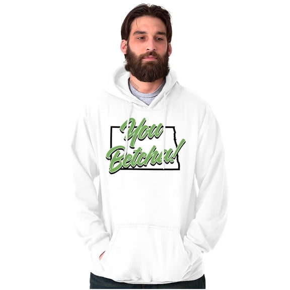 North Dakota You Betcha Midwest Slang Hoodie Sweatshirt Women Men Brisco Brands L