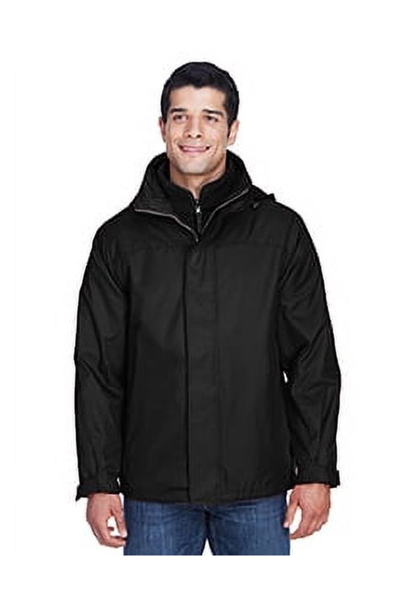88130 Men's 3-in-1 Insulated Jacket-Black-XS