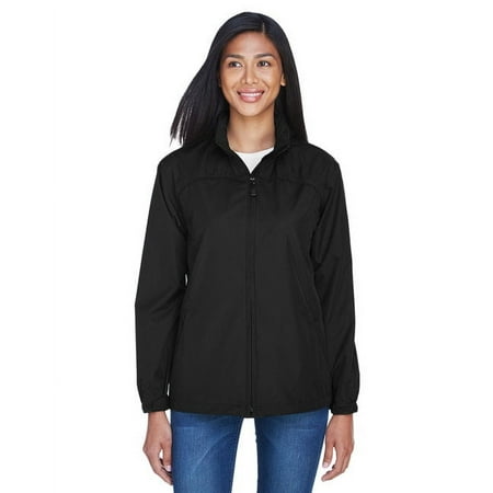North End 78032 Women's Techno Lite Jacket-Black-XL
