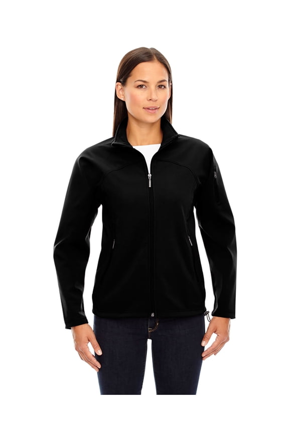 North End 78034 Ladies' Three-Layer Fleece Bonded Performance Soft Shell Jacket