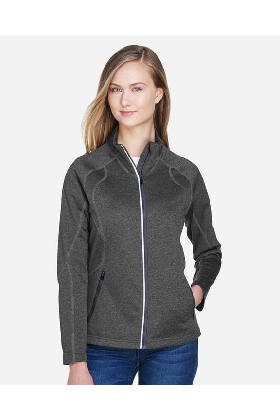 78174 Women's Gravity Performance Fleece Jacket-Carbon Heather-XS