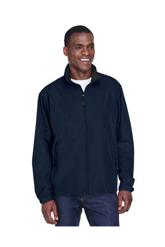 North End 88083 Men's Techno Lite Jacket-Midnight Navy-L