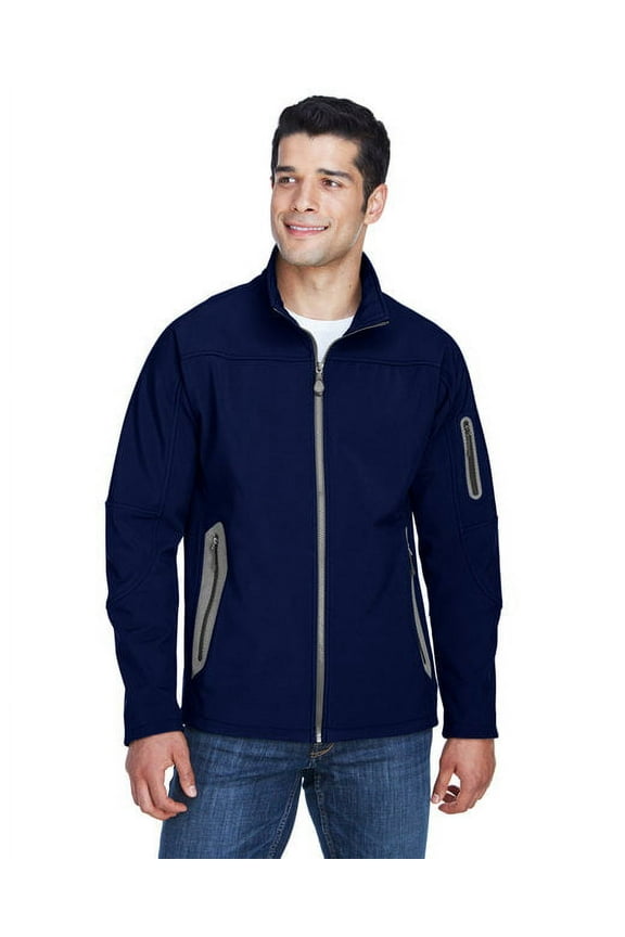 88138 Men's Three Layer Fleece Bonded Shell Technical Jacket-Classic Navy-4XL