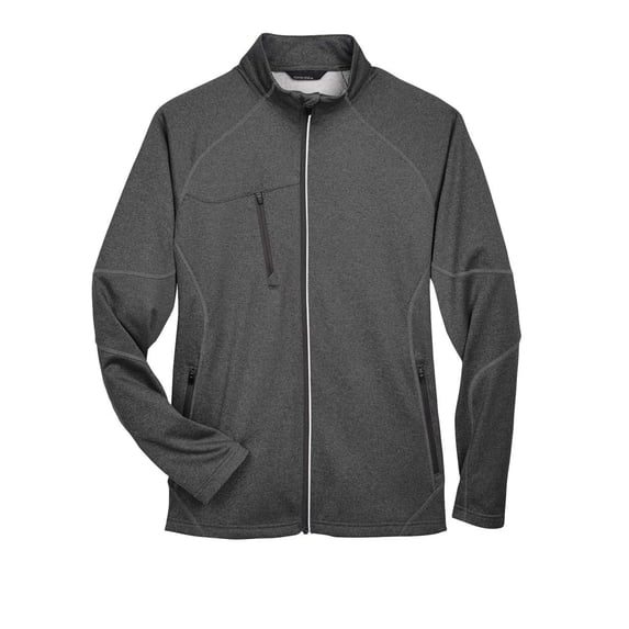 North End 88174 Men's Gravity Performance Fleece Jacket-Carbon Heather-M