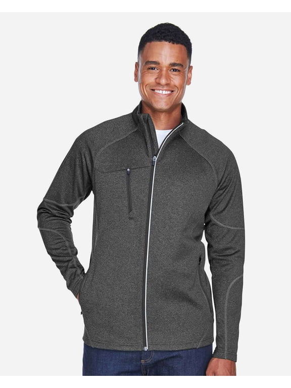 88174 Men's Gravity Performance Fleece Jacket-Carbon Heather-XL