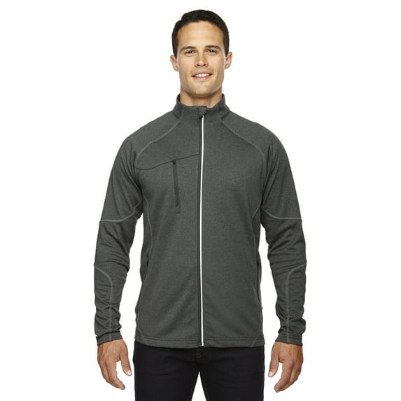 North End 88174 Men's Gravity Performance Fleece Jacket-Carbon Heather-M