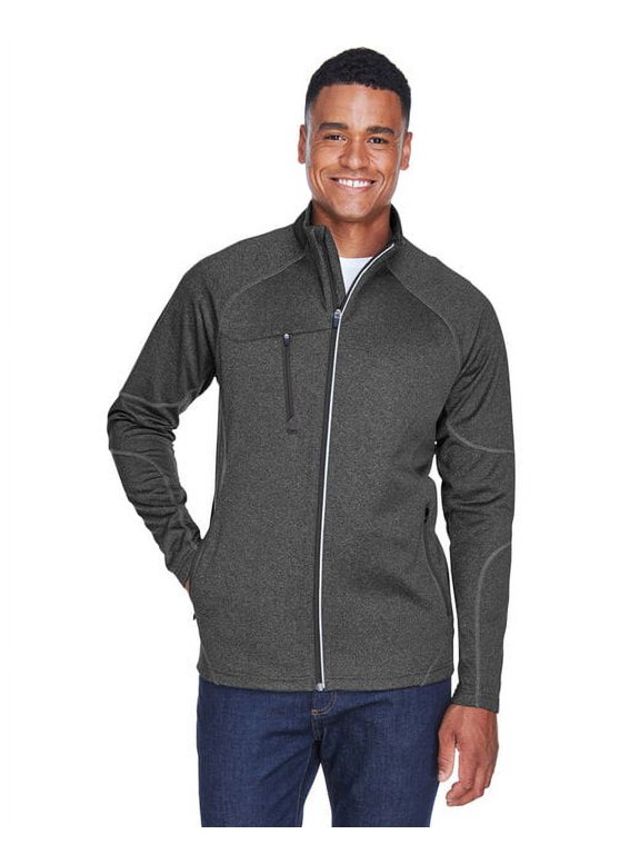 88174 Men's Gravity Performance Fleece Jacket-Carbon Heather-4XL