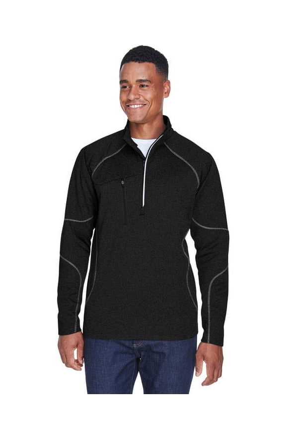88175 Men's Catalyst Performance Fleece Quarter-Zip Pullover-Black-XL