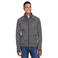 thumbnail image 1 of North End 88697 Men's Flux Mélange Bonded Fleece Jacket-Carbon/ Black-4XL, 1 of 3
