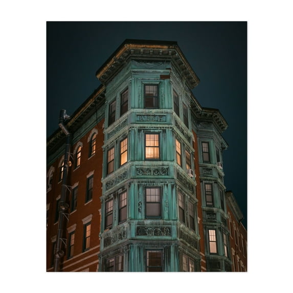 North End Architecture, Boston - Boston Massachusetts Photography Unframed Wall Art Print 16 x 20 inches