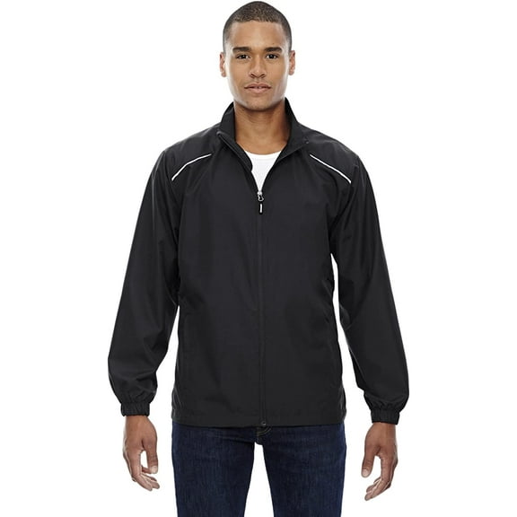 North End Ash City Men's Elasticized Cuffs Zipper Lightweight Jacket