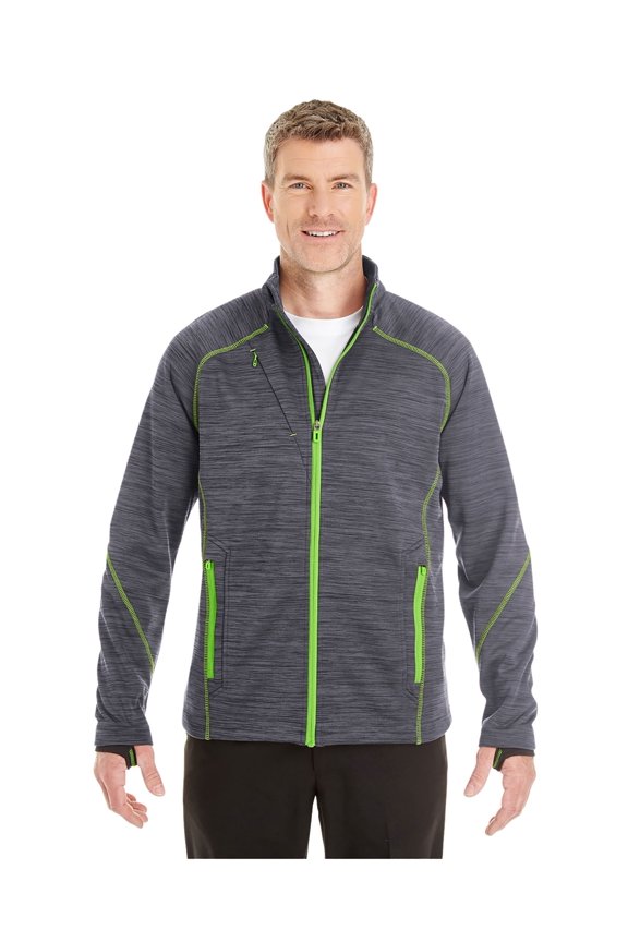 North End Flux Men's Melange Fleece Jacket, Style 88697