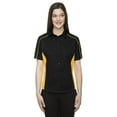 thumbnail image 1 of North End Fuse Colorblock Twill Shirt (77042) Black/Campus Gold, 3XL, 1 of 2