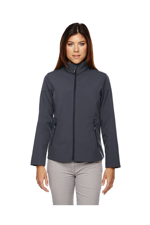 North End Ladies Cruise Two-Layer Fleece Bonded Shell Jacket, Style 78184
