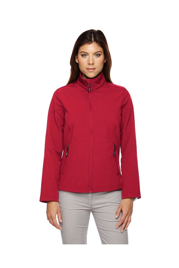 North End Ladies Cruise Two-Layer Fleece Bonded Shell Jacket, Style 78184
