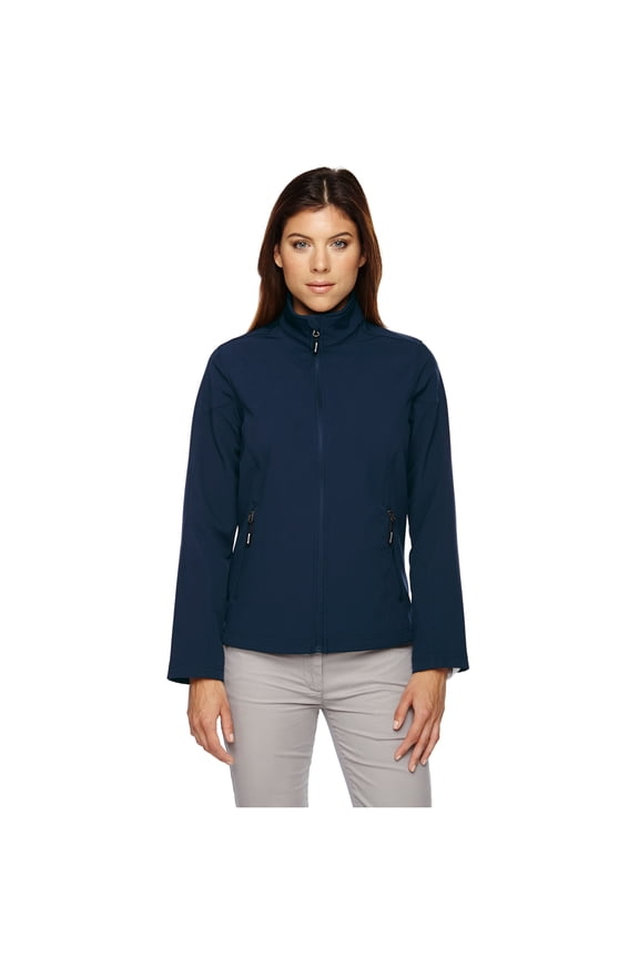 North End Ladies Cruise Two-Layer Fleece Bonded Shell Jacket, Style 78184