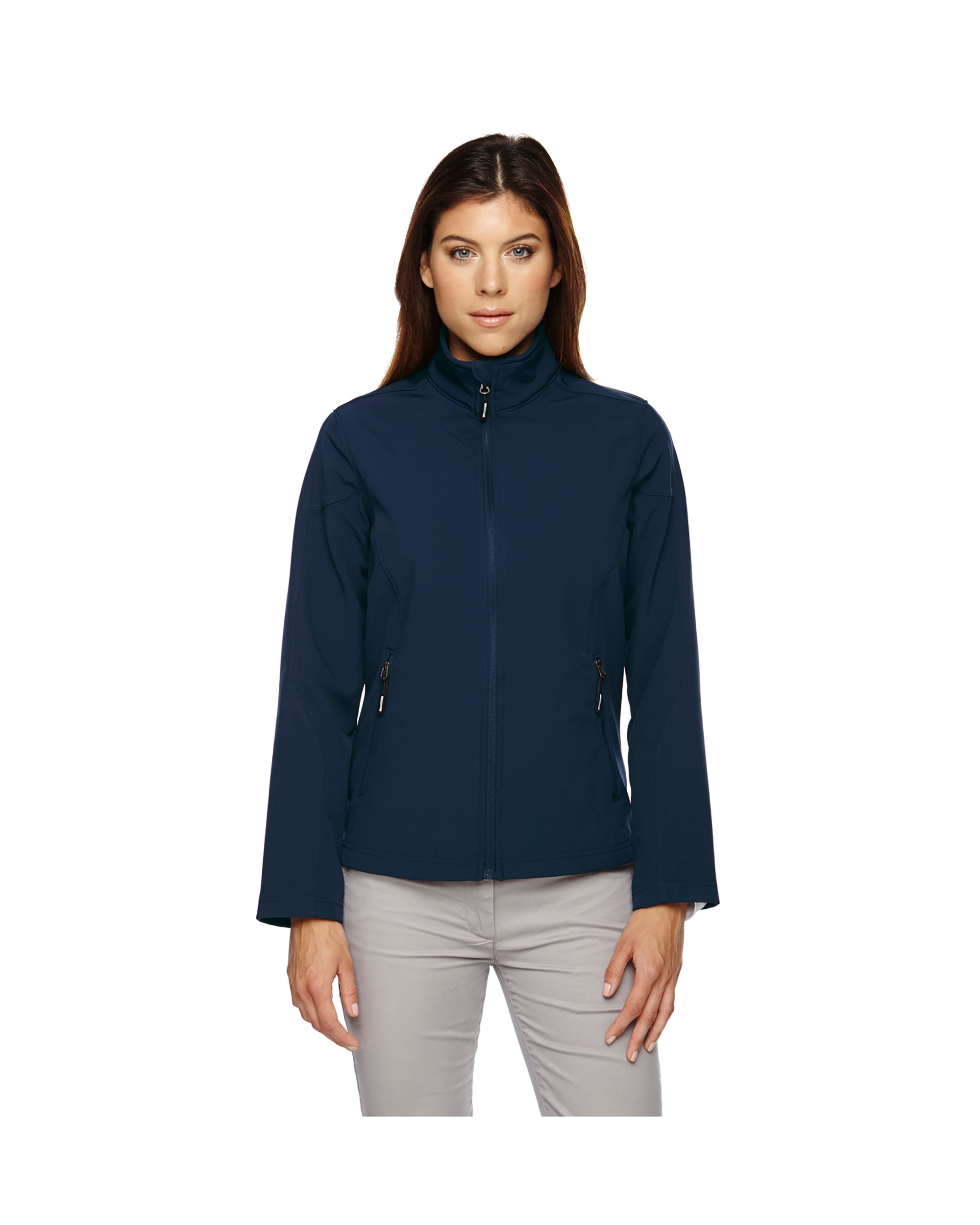 North End Ladies Cruise Two-Layer Fleece Bonded Shell Jacket, Style 78184 - image 1 of 1