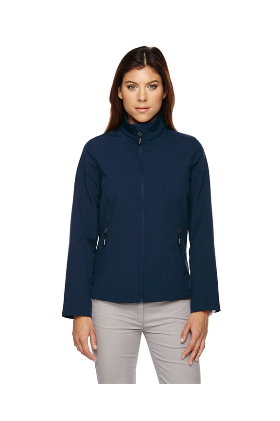 North End Ladies Cruise Two-Layer Fleece Bonded Shell Jacket, Style 78184