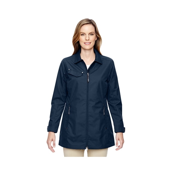 ASH CITY - NORTH END LADIES' EXCURSION AMBASSADOR LIGHTWEIGHT JACKET WITH FOLD DOWN COLLAR. 78218, M, NAVY