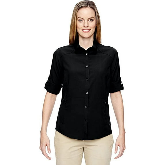 North End Ladies' Excursion Concourse Performance Shirt 77047 Black M