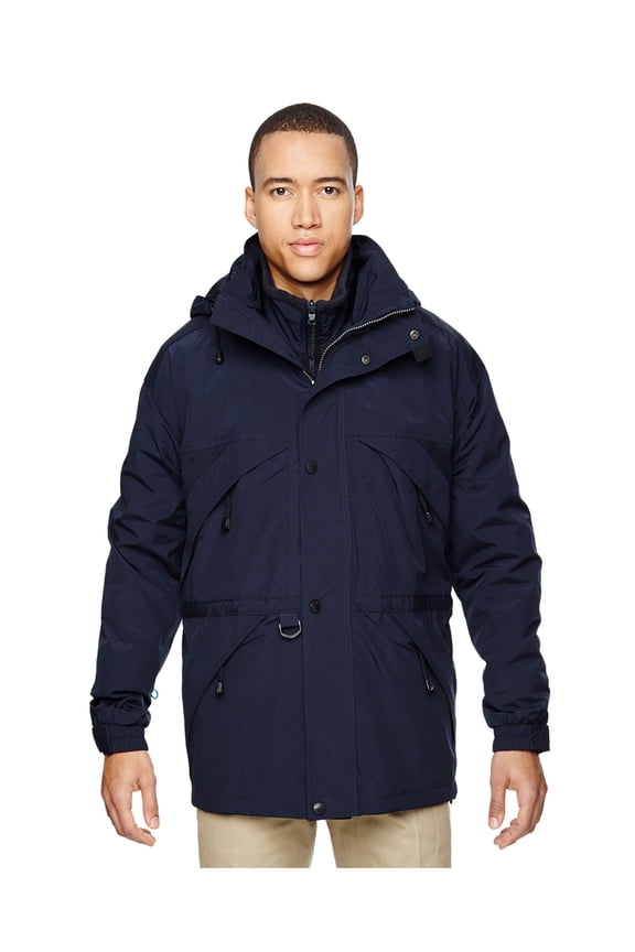 North End Men's 3-In-1 Techno Series Parka With Dobby Trim, Style 88007
