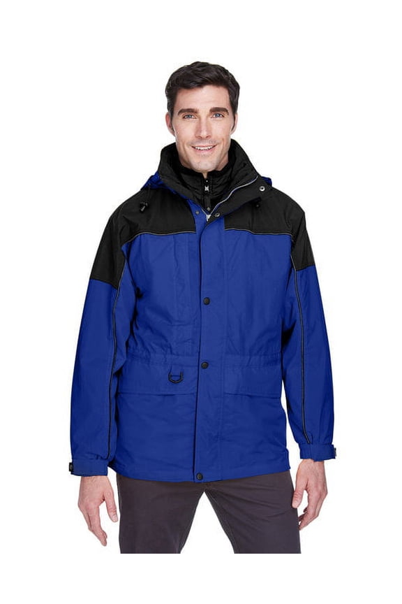 88006 Men's 3-in-1 Two-Tone Parka-ROYAL COBALT-XS