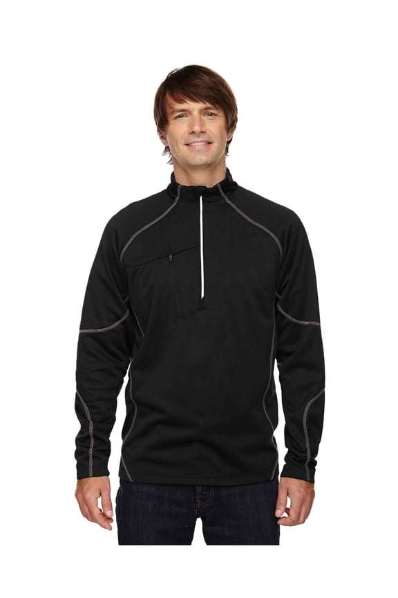 North End Men's Chest Pocket Performance Fleece Half-Zip Top, Style 88175