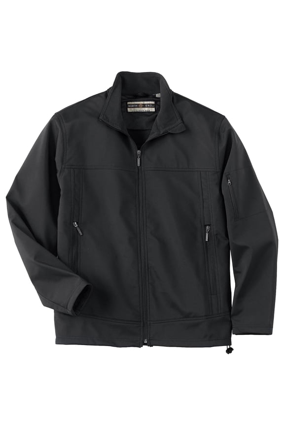 Mens Performance Fleece Lined Soft Shell Jacket, Black, 4X, Style, 88099