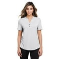 thumbnail image 1 of North End NE100W Women's JAQ Snap-Up Stretch Performance Polo-Platinum-XS, 1 of 3