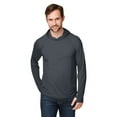 thumbnail image 1 of North End NE105 Unisex JAQ Stretch Performance Hooded Long Sleeve T-Shirt-Carbon-L, 1 of 3