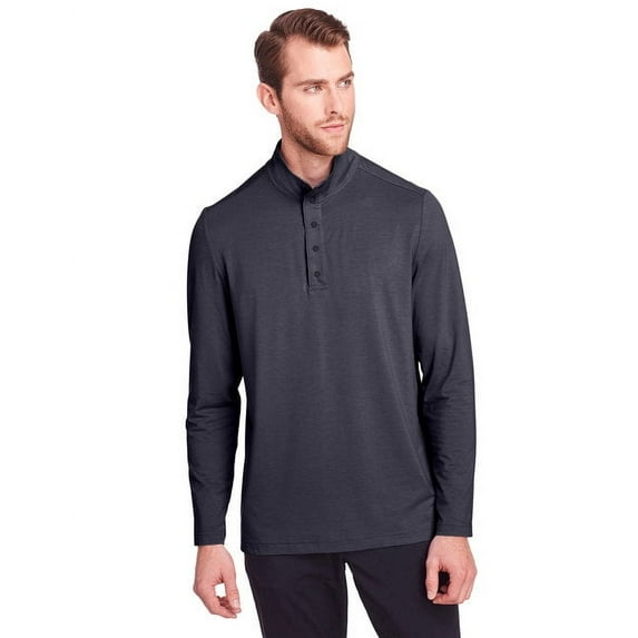 North End NE400 Men's JAQ Snap-Up Stretch Performance Pullover-Carbon-3XL