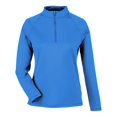 thumbnail image 1 of North End NE412W Women's Express Tech Performance Pique Quarter-Zip Pullover-Light Nautical Blue-2XL, 1 of 6