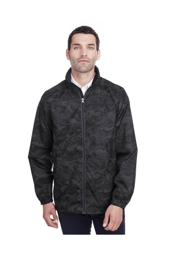 NE711 North End Men's Rotate Reflective Jacket Black/Carbon 5XL