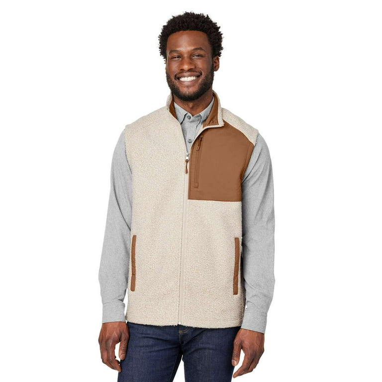 North End NE714 Men s Aura Sweater Fleece Vest Walmart
