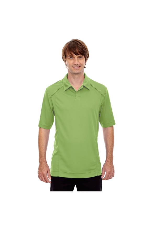North End Sport Red 88632 Men's Recycled Polyester Performance Pique Polo