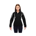 thumbnail image 1 of 78650 Ash City North End Sport Red Ladies Enzo Colorblocked ThreeLayer Fleece Bonded Soft Shell Jacket, XS, BLACK, 1 of 1