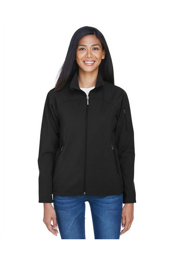 Women's Performance Tricot Soft Shell Jacket, Black 703, Large